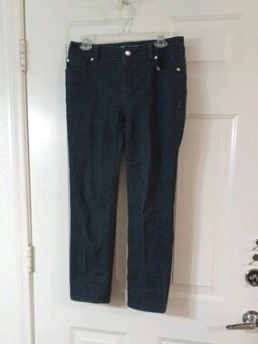 Womens Jeans Size 0 Blue Denim Platinum Chico Blue Denim Rhinestone Back Pockets